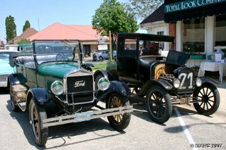 Antique autos were a crowd pleaser.